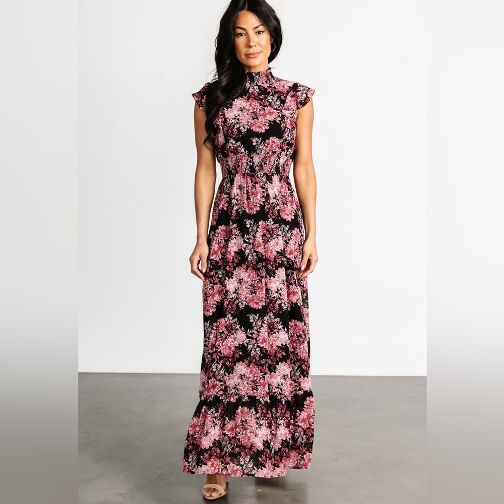 New with Tags Baltic Born Kearny Ruffle Maxi Dress - Picture 4 of 5